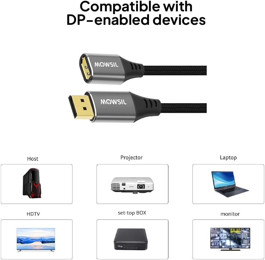 Mowsil DP Extension Male to Female Cable