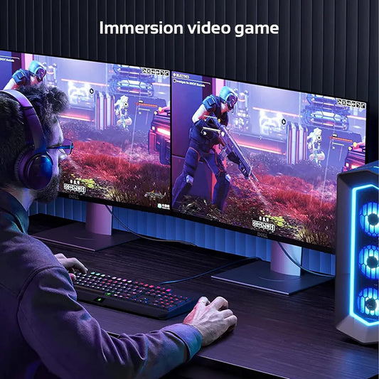 كابل موسيل HDMI إلى DisplayPort بدقة 4K بتردد 60 هرتز | كابل HDMI أحادي الاتجاه مطلي بالذهب لأجهزة الكمبيوتر، وبلايستيشن 5، وإكس بوكس، والشاشات