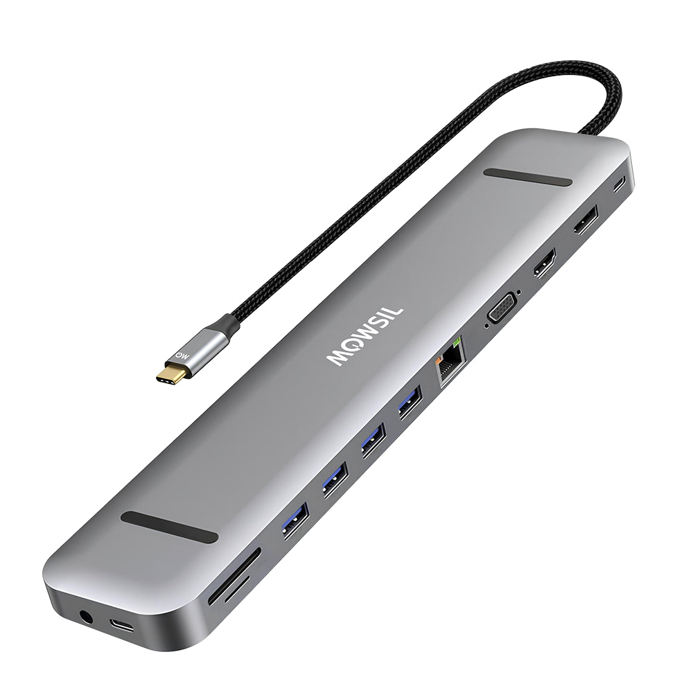 محطة إرساء Mowsil USB-C 13 في 1 Type-C