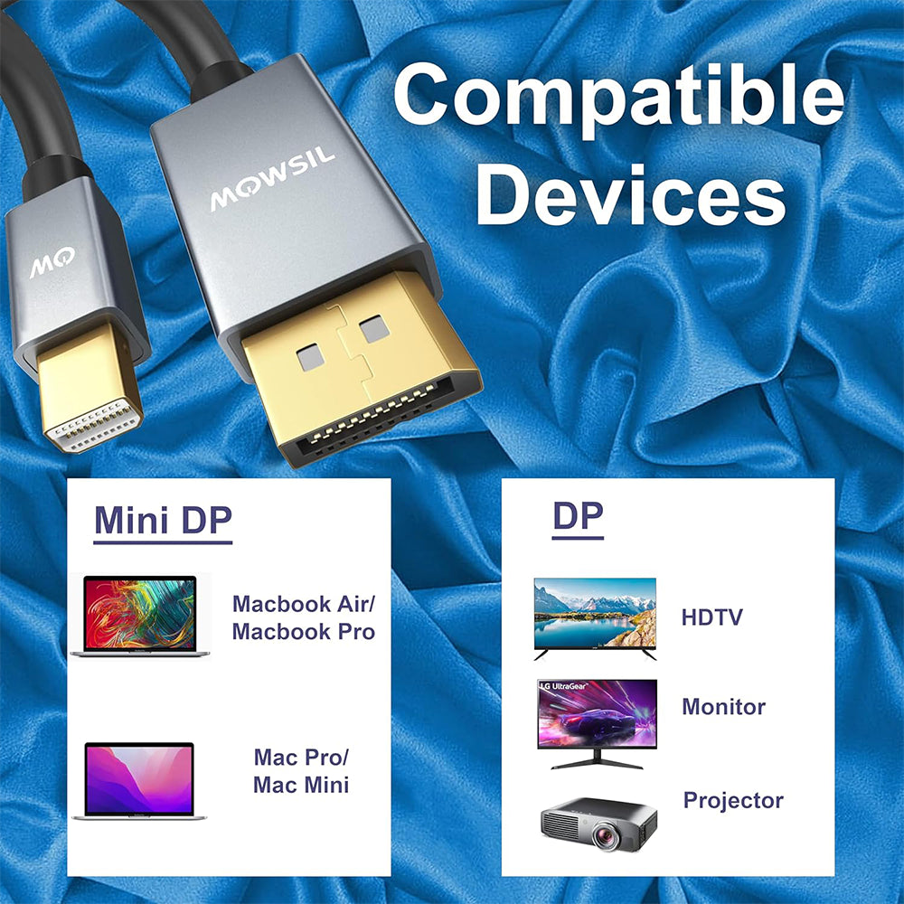كابل موسيل ميني دي بي إلى دي بي 4K بطول مترين
