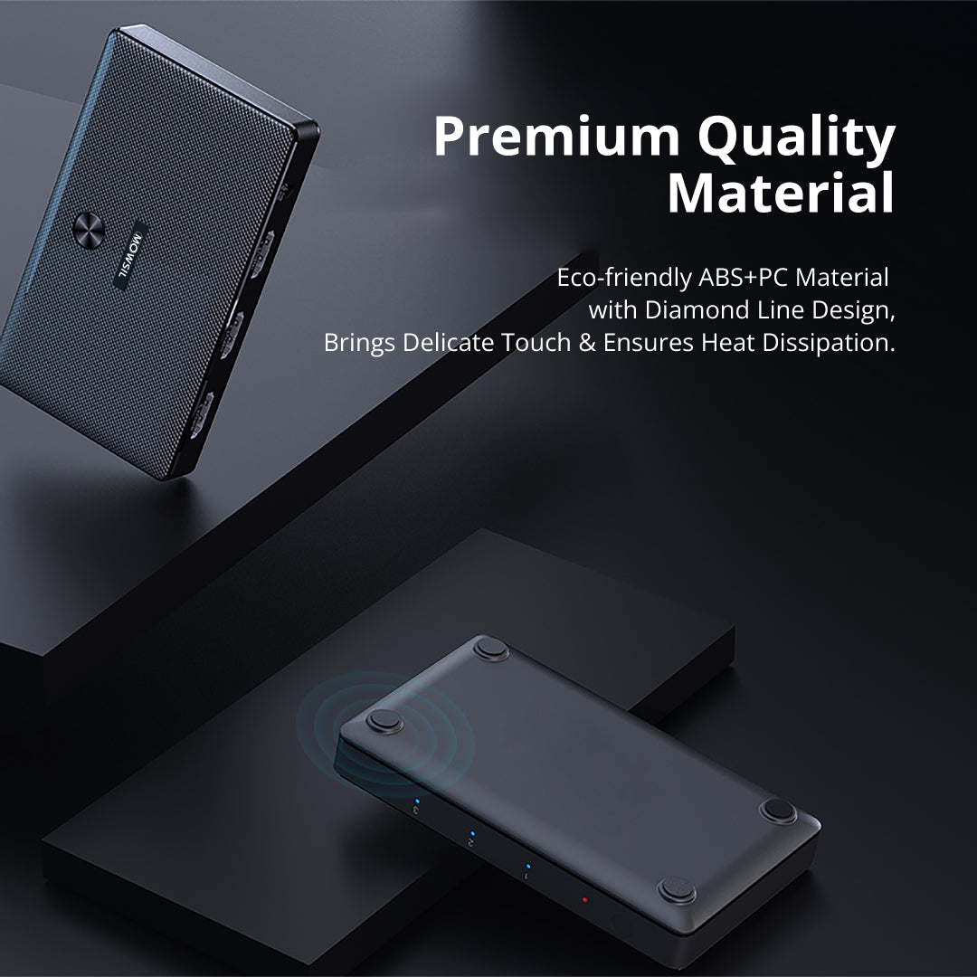 موزع HDMI من موسيل بمنفذين بدقة 4K@60Hz 2.0