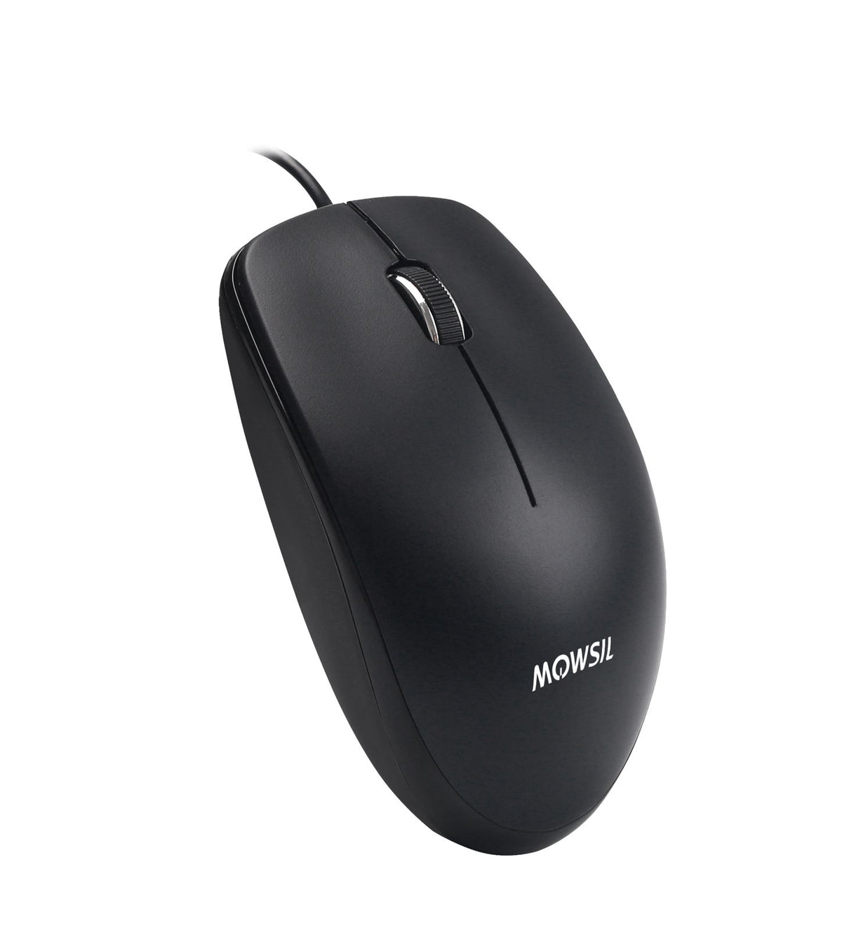 MOWSIL Wired USB Mouse Black