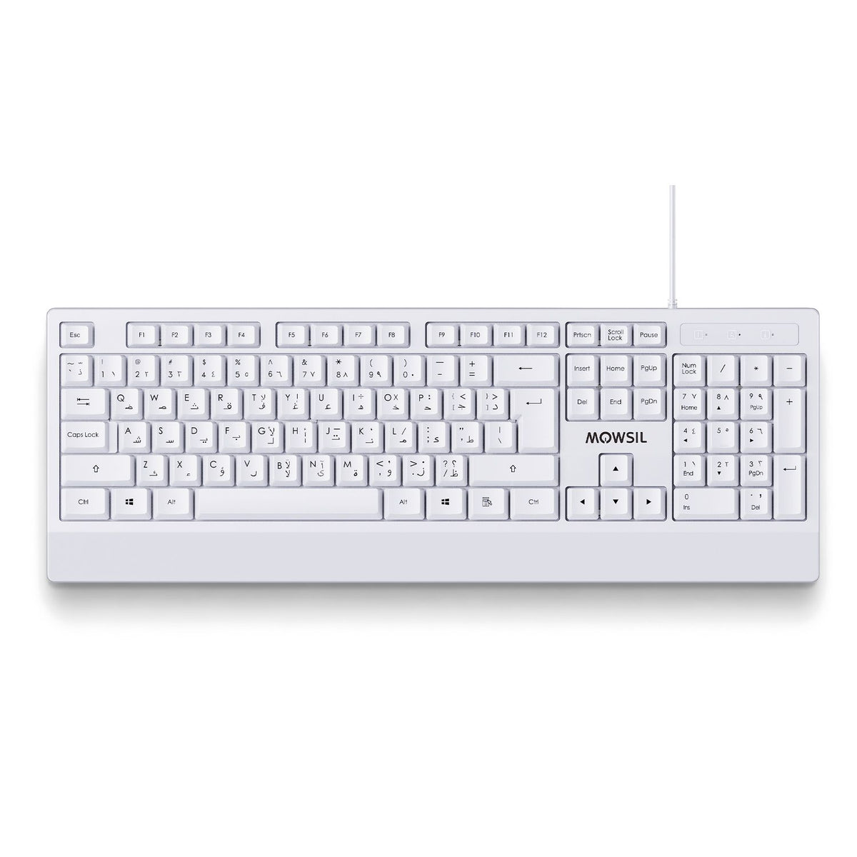 MOWSIL MR140 Wired Keyboard White