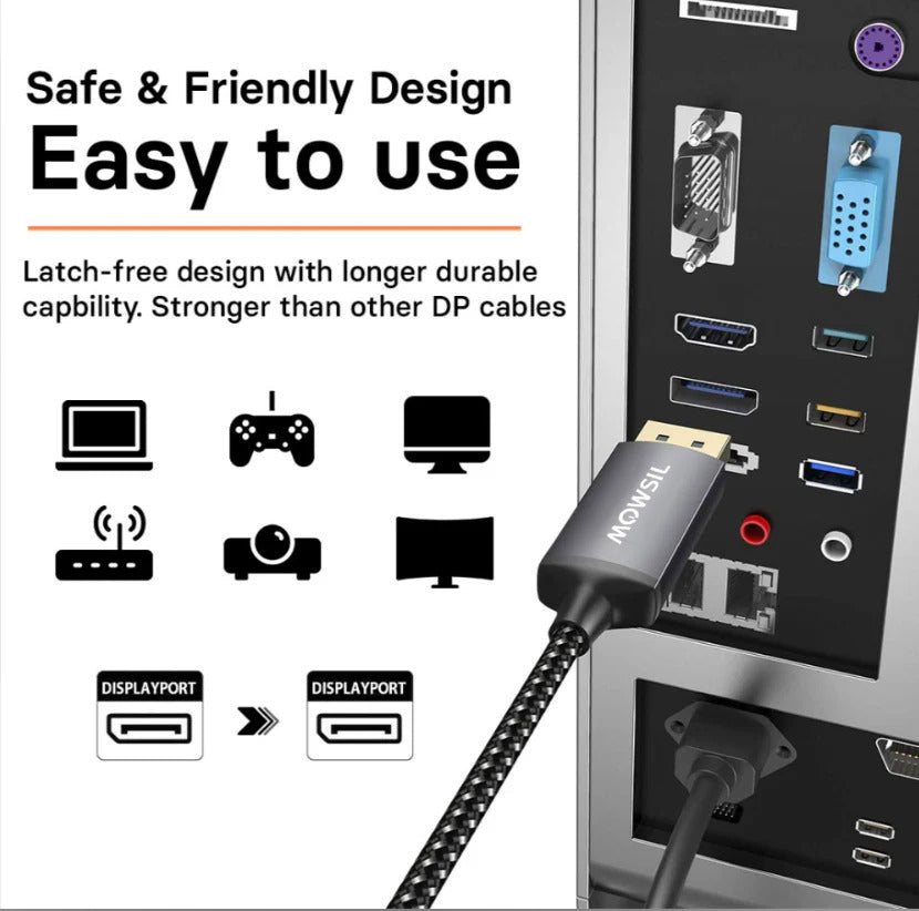 DP 8K DisplayPort Cable 1.4