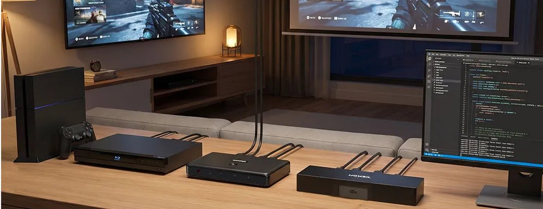 How to Connect a Projector and TV to the Same Source: A Splitter vs. a Switcher