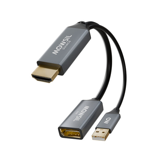 Mowsil HDMI to DisplayPort Adapter with USB Power
