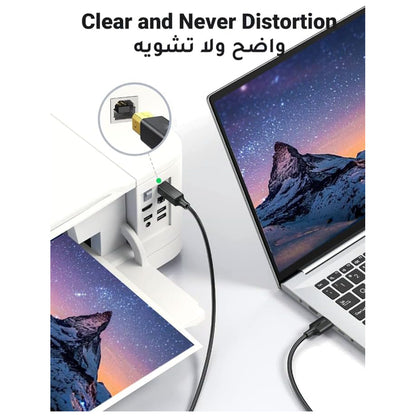 كابل طابعة Mowsil USB 2.0 بطول 3 أمتار