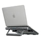 Mowsil Laptop Stand with 8-in-1 USB-C Hub, Adjustable Aluminum Laptop Riser