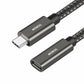 Mowsil USB-C Extension Cable 1.5M, USB 3.2 Gen2 Braided Type-C, 10Gbps Data, 60W PD Fast Charging, 4K@60Hz