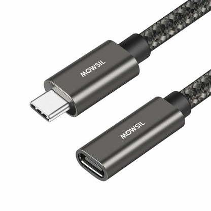 Mowsil USB-C Extension Cable 1.5M, USB 3.2 Gen2 Braided Type-C, 10Gbps Data, 60W PD Fast Charging, 4K@60Hz