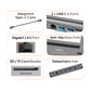 Mowsil Laptop Stand with 8-in-1 USB-C Hub, Adjustable Aluminum Laptop Riser