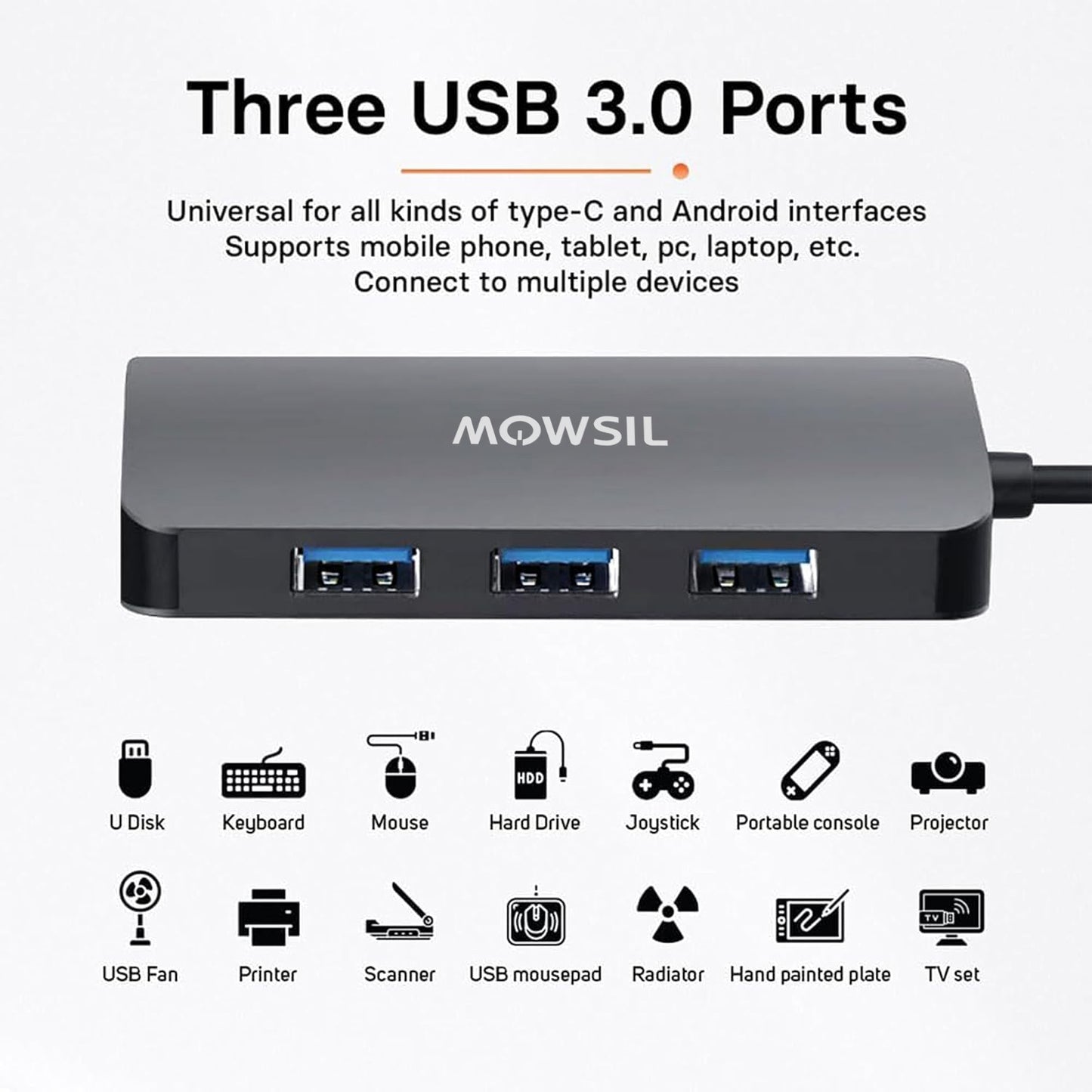 موزع مووسيل USB-C 6 في 1