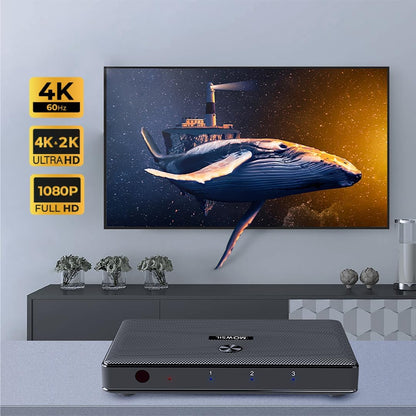 موزع HDMI من موسيل بمنفذين بدقة 4K@60Hz 2.0