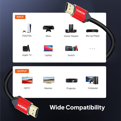 كابل Mowsil 4k@30Hz 1.4 HDMI