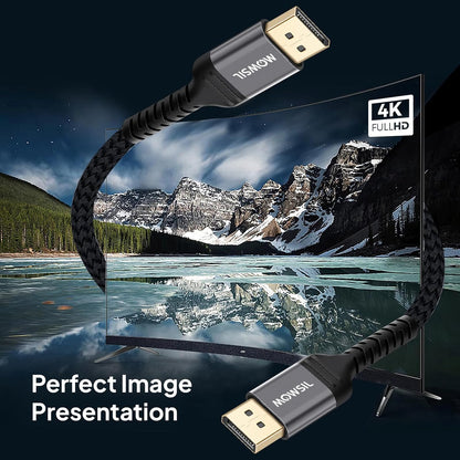 كابل Mowsil DP 4K 60Hz 1.2 مضفر