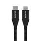Mowsil USB-C to Lightning Cable 1.2M, PD Fast Charging & 480Mbps Data Transfer, Nylon Braided Aluminum Alloy Type-C to Lightning Cable for iPhone & iPad, Black