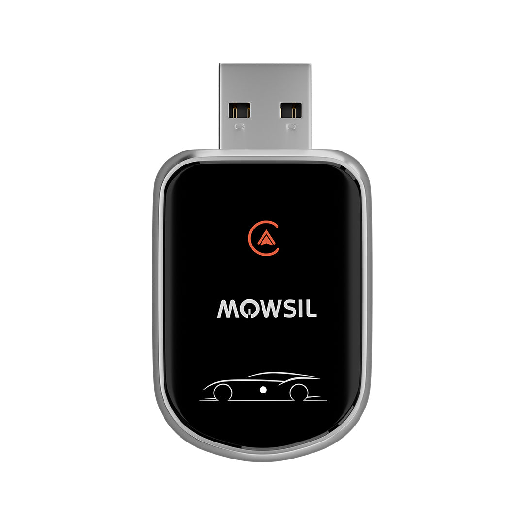 محول كاربلاي اللاسلكي الذكي من موصل، دونجل USB بتوصيل وتشغيل مع بلوتوث 5.2 وواي فاي