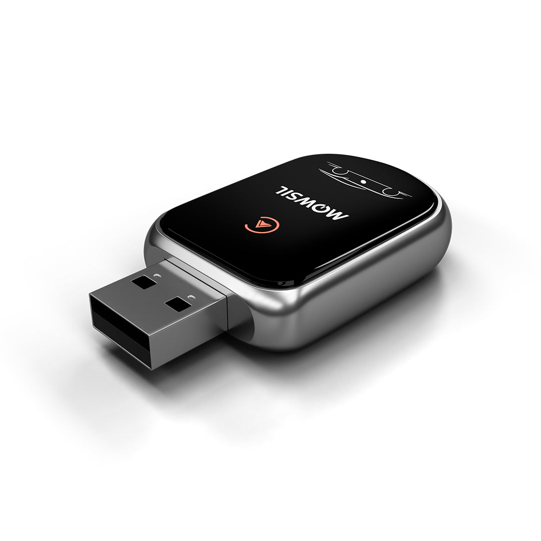 محول كاربلاي اللاسلكي الذكي من موصل، دونجل USB بتوصيل وتشغيل مع بلوتوث 5.2 وواي فاي