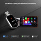 محول كاربلاي اللاسلكي الذكي من موصل، دونجل USB بتوصيل وتشغيل مع بلوتوث 5.2 وواي فاي