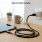 Mowsil USB-C to USB-C PD Fast Charging Cable 100W Type-C Cable, 480Mbps Data Transfer, Zinc Alloy, Nylon Braided for USB-C Phones, Tablets, Laptops