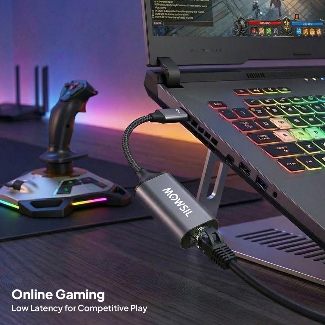 Mowsil USB-C to Ethernet Adapter