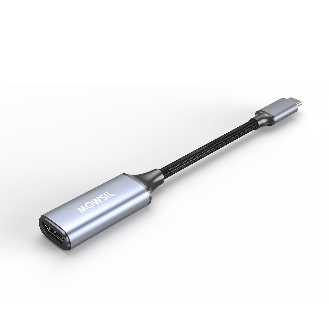 Mowsil USB-C to HDMI Adapter – 4K@60Hz, Aluminum Alloy, High-Speed Converter for MacBook, Laptop & iPad