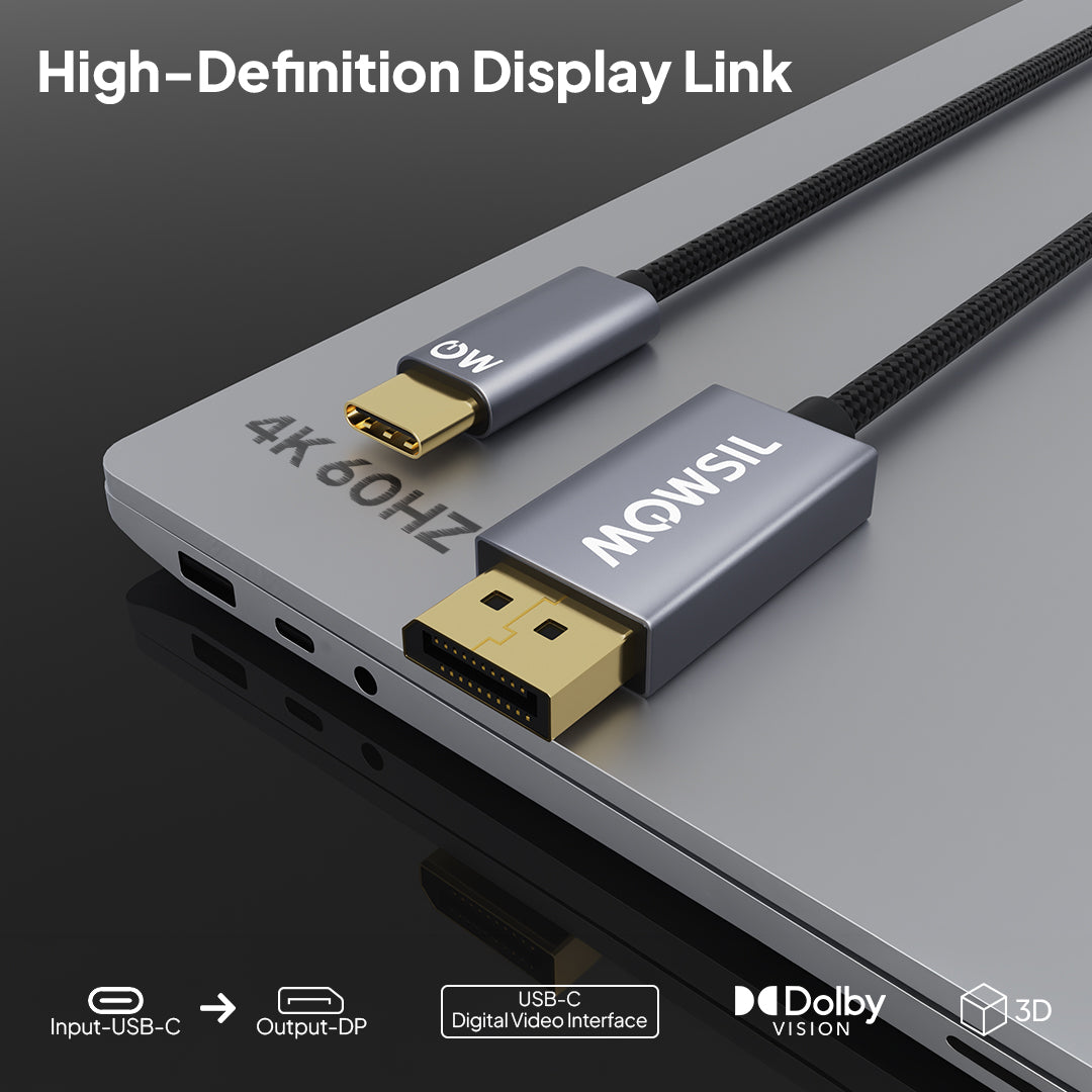 Mowsil USB-C to DisplayPort Cable