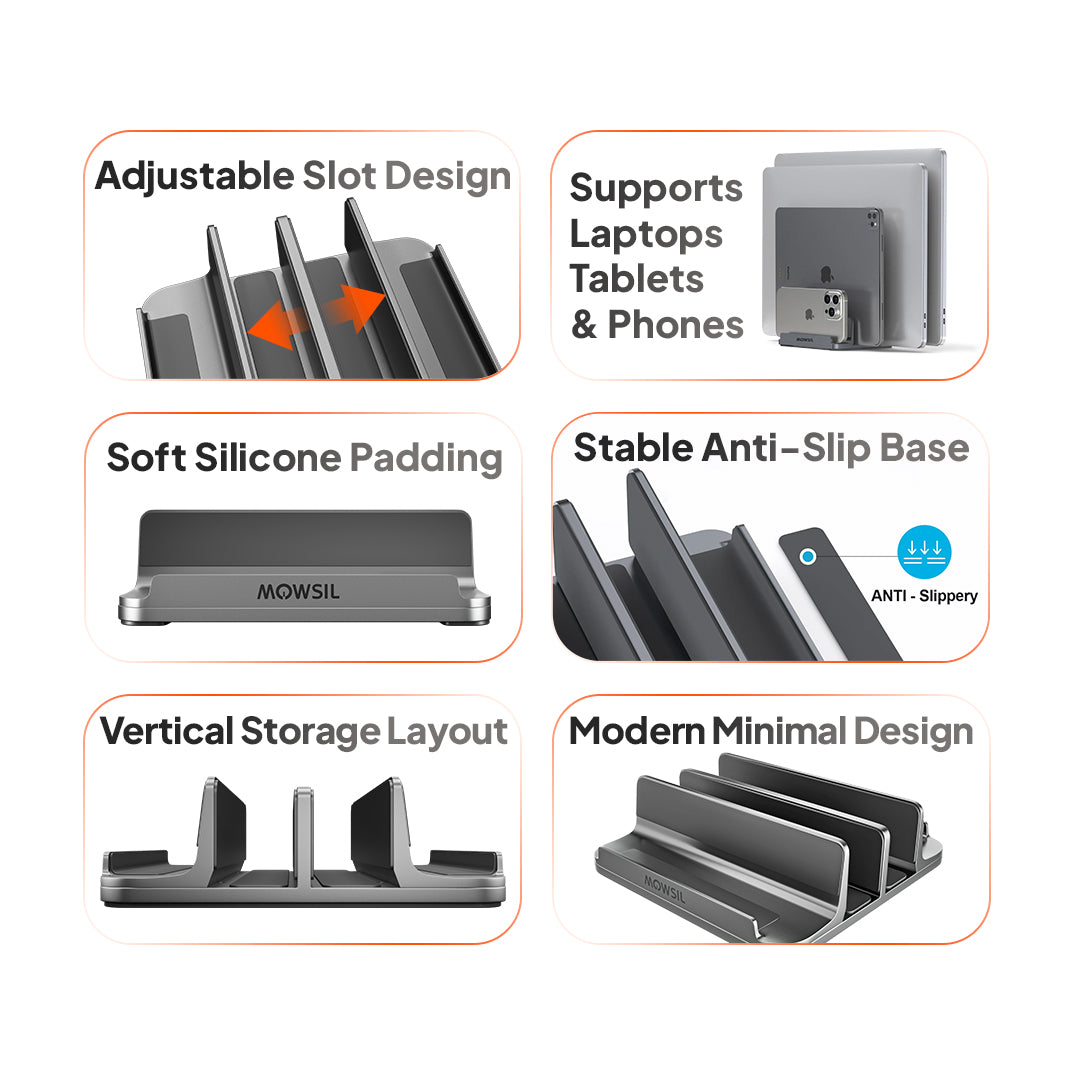 Mowsil Vertical Laptop Stand