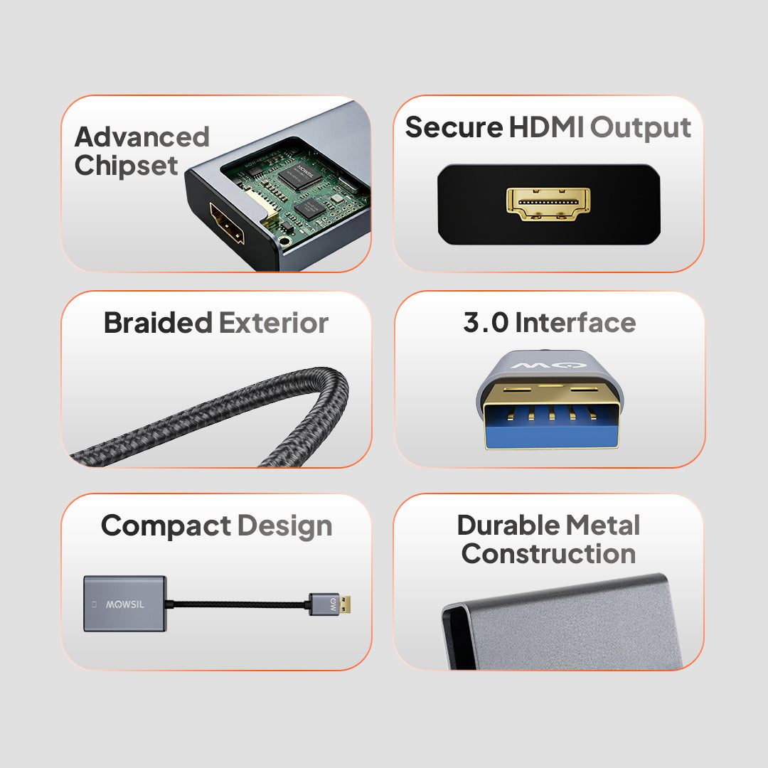 Mowsil USB to HDMI Converter