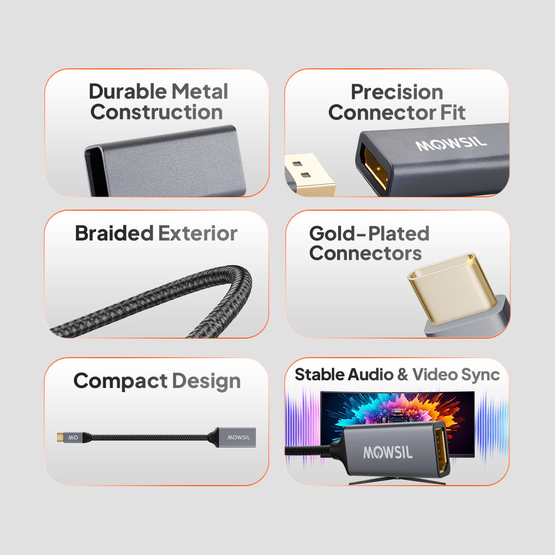 Mowsil USB-C to DisplayPort Adapter