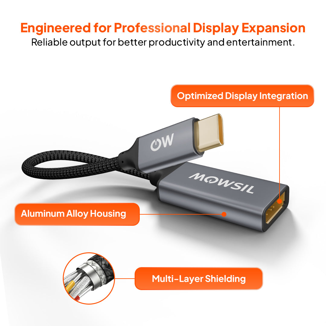 Mowsil USB-C to DisplayPort Adapter