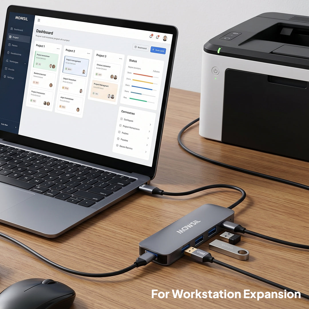 Mowsil USB-C to USB-A Hub