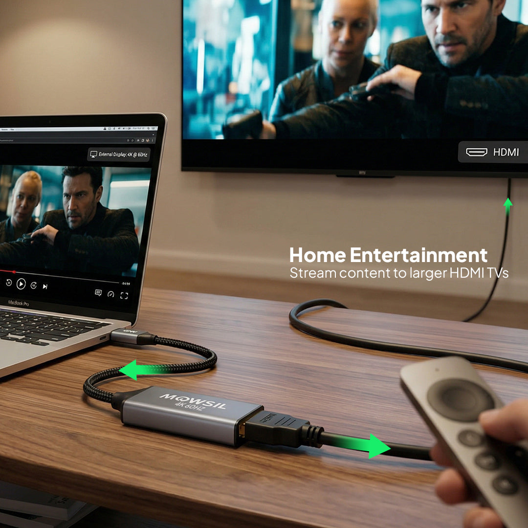 Mowsil Mini DisplayPort to HDMI Adapter