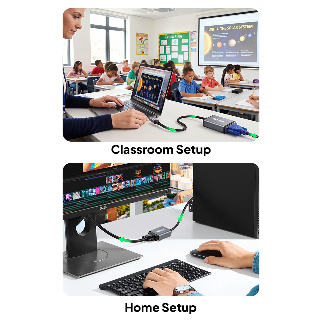Mowsil Mini DisplayPort to VGA Adapter