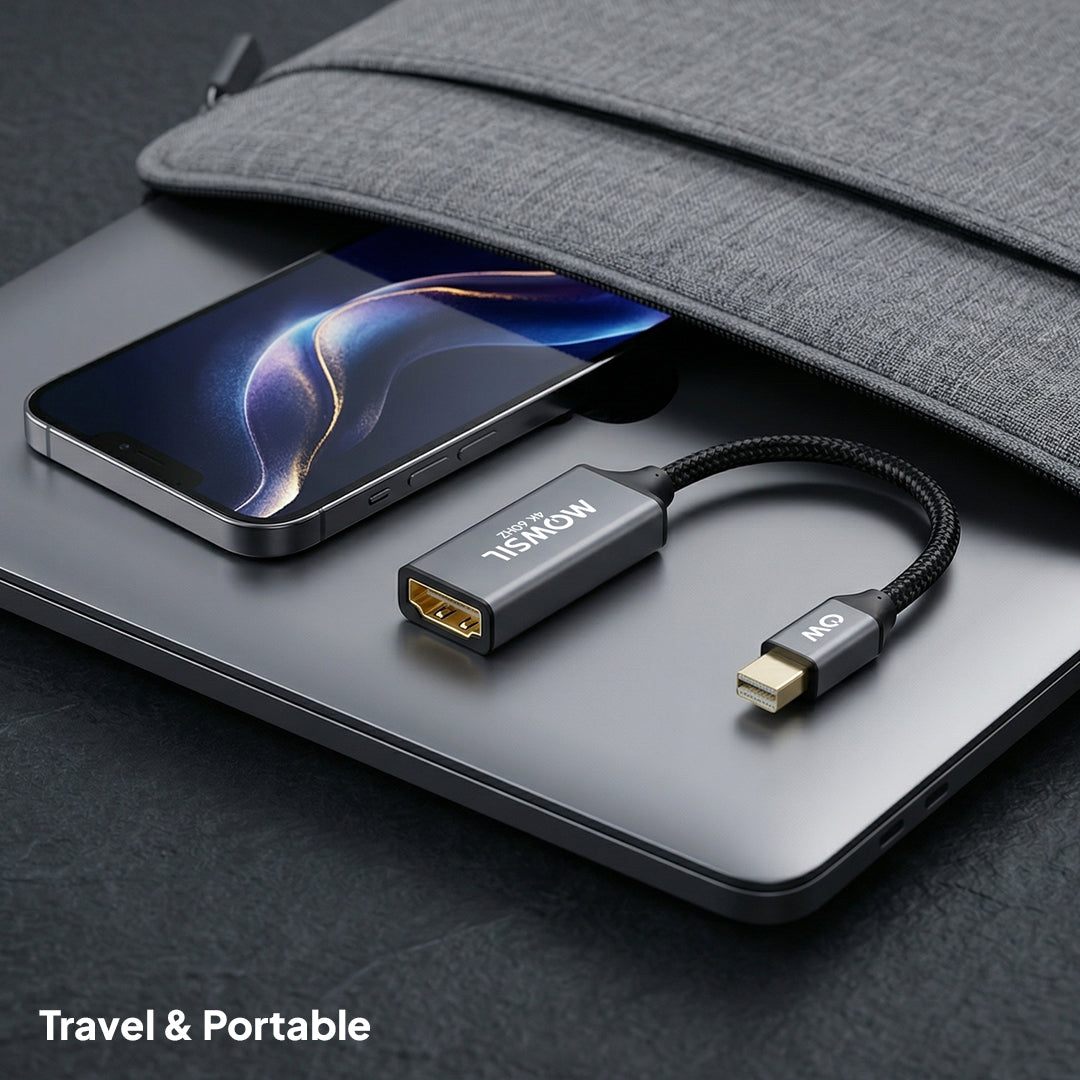 Mowsil Mini DisplayPort to HDMI Adapter