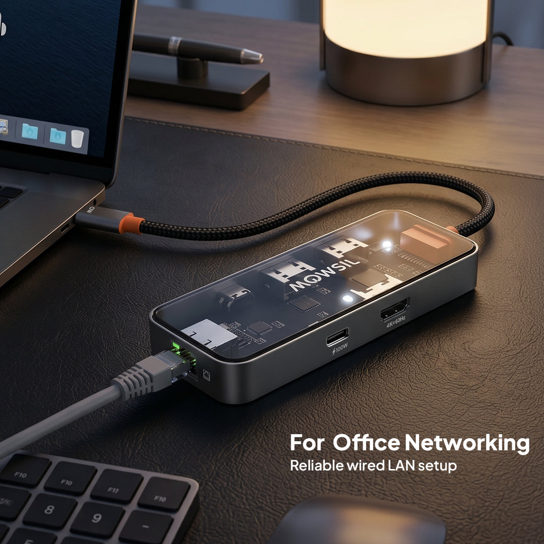 Mowsil 6-in-1 USB-C Hub