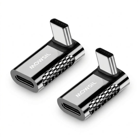 MOWSIL USB-C 90° Vertical 8K Adapter 2 pack