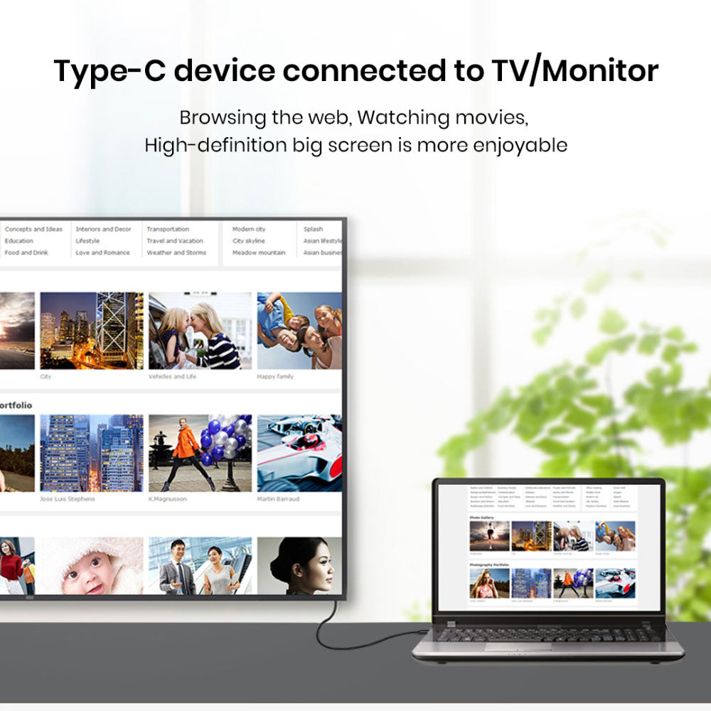 كابل مووسيل USB-C إلى HDMI بطول 2 متر