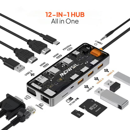 موزع مووسيل USB-C 12 في 1