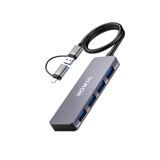 موزع موسيل من النوع C + USB 4 منافذ USB 3.0