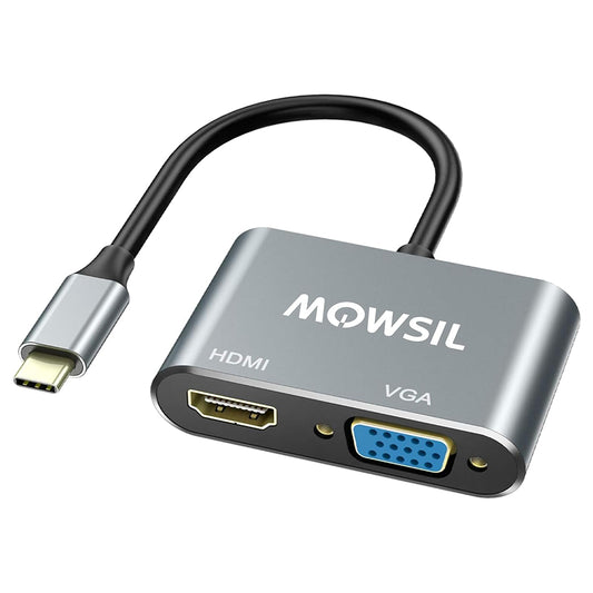 محول Mowsil USB-C إلى HDMI+VGA