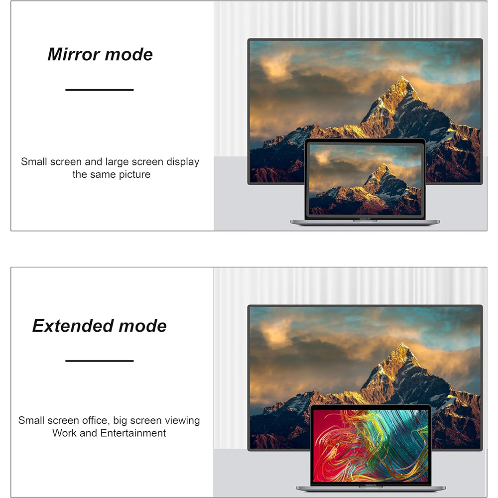 محول Mowsil USB-C إلى HDMI+VGA