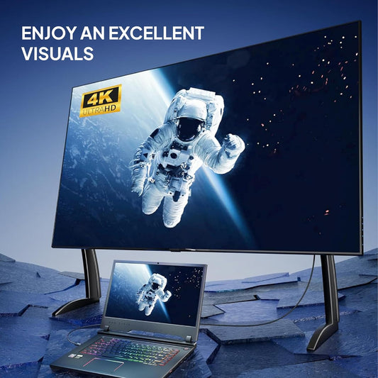 كابل موسيل 4K DisplayPort DP 1.2 | 4K بتردد 60 هرتز، 2K بتردد 165 هرتز، مطلي بالذهب، كابل DP إلى DP عالي السرعة لأجهزة الكمبيوتر وشاشات الألعاب