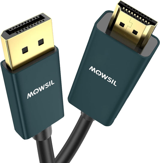 كابل Mowsil DP إلى HDMI 4K