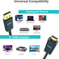 Mowsil DisplayPort to HDMI Cable – 4K@60Hz UHD, 1080p@120Hz, 18Gbps High-Speed, Gold-Plated Connector