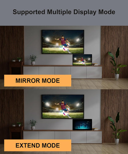 كابل Mowsil HDMI إلى DP 4K