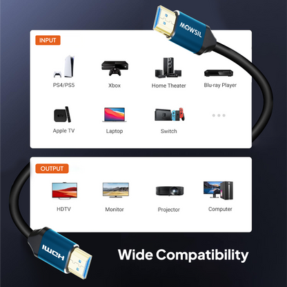 كابل Mowsil 4k@60Hz 2.0 HDMI