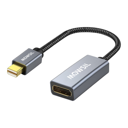 Mowsil Mini DisplayPort to DisplayPort Adapter | 4K@60Hz, Mini DP Male to DP Female | iMac Mac Mini Monitor