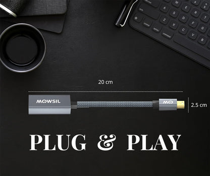 محول Mowsil Mini DisplayPort إلى DisplayPort