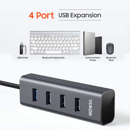 موزع USB بأربعة منافذ من موسيل